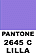 PANTONE 2645 C LILLA
